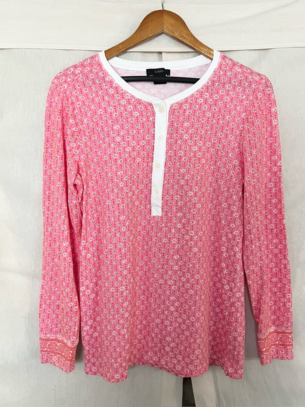 J.Crew Dreamy Henley Pajama Top
